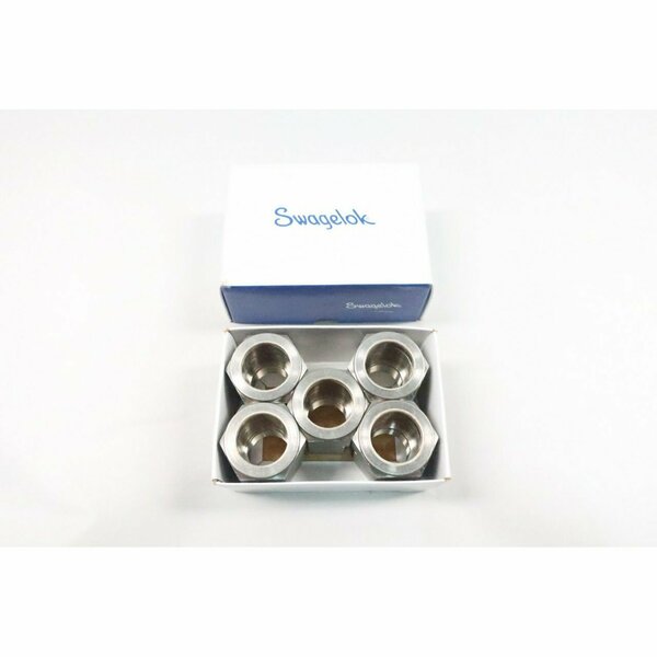 Swagelok Female Connector 1In 3/4In Stainless Tube Npt Pipe Adapter, 5PK SS-1610-7-12